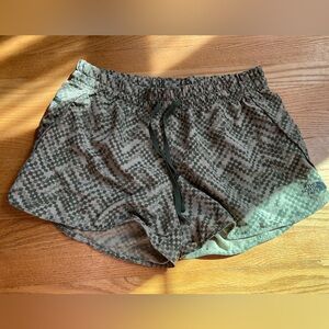 The North Face Green Athletic Shorts with Elastic Waistband